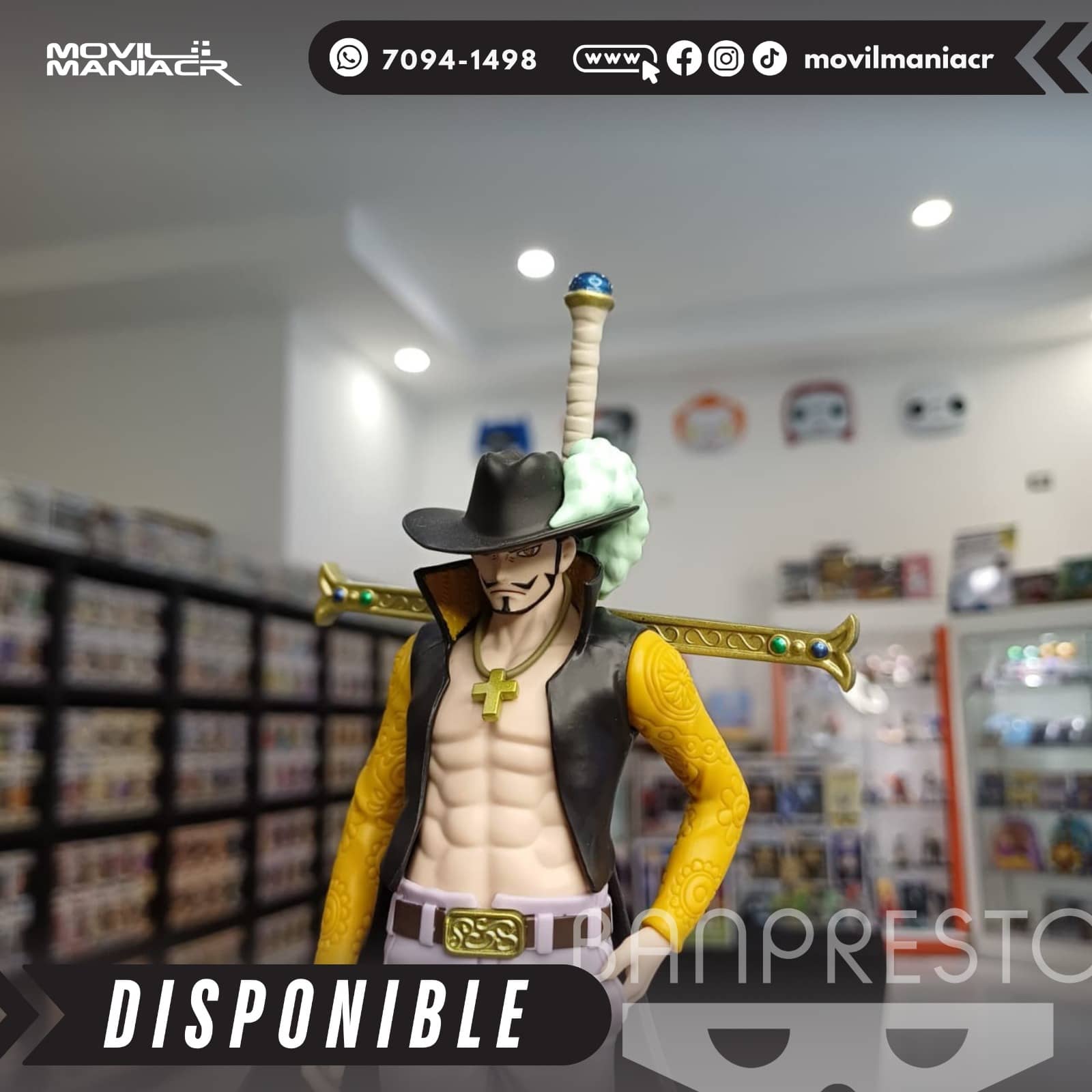 Figura Banpresto One Piece Dracule Mihawk The Shukko 17cm aprox - (Stock) ¡Disponible! 2 Figura Banpresto One Piece Dracule Mihawk The Shukko 17cm aprox - (Stock) ¡Disponible! - Imagen 2
