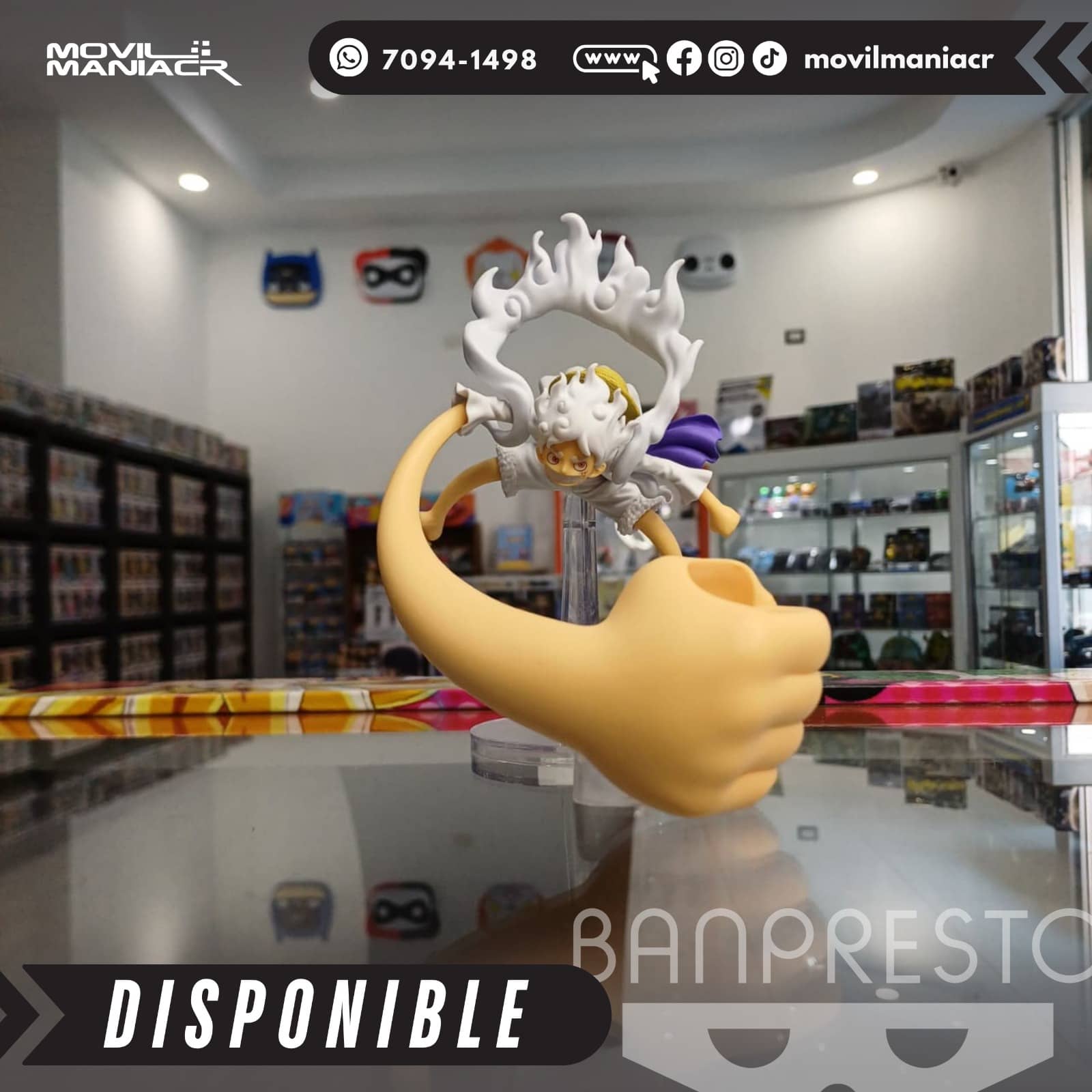 Figura Banpresto One Piece Monkey D. Luffy Gear 5 10cm aprox - (Stock) ¡Disponible 1 Figura Banpresto One Piece Monkey D. Luffy Gear 5 10cm aprox - (Stock) ¡Disponible