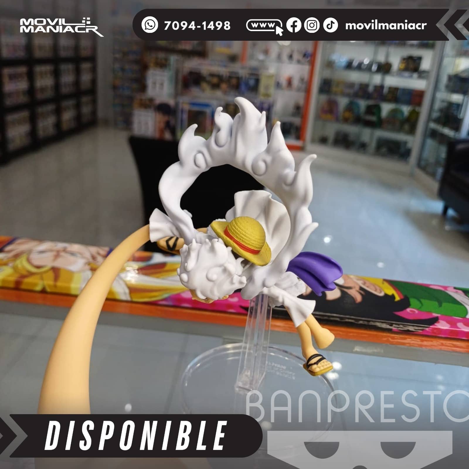 Figura Banpresto One Piece Monkey D. Luffy Gear 5 10cm aprox - (Stock) ¡Disponible 2 Figura Banpresto One Piece Monkey D. Luffy Gear 5 10cm aprox - (Stock) ¡Disponible - Imagen 2