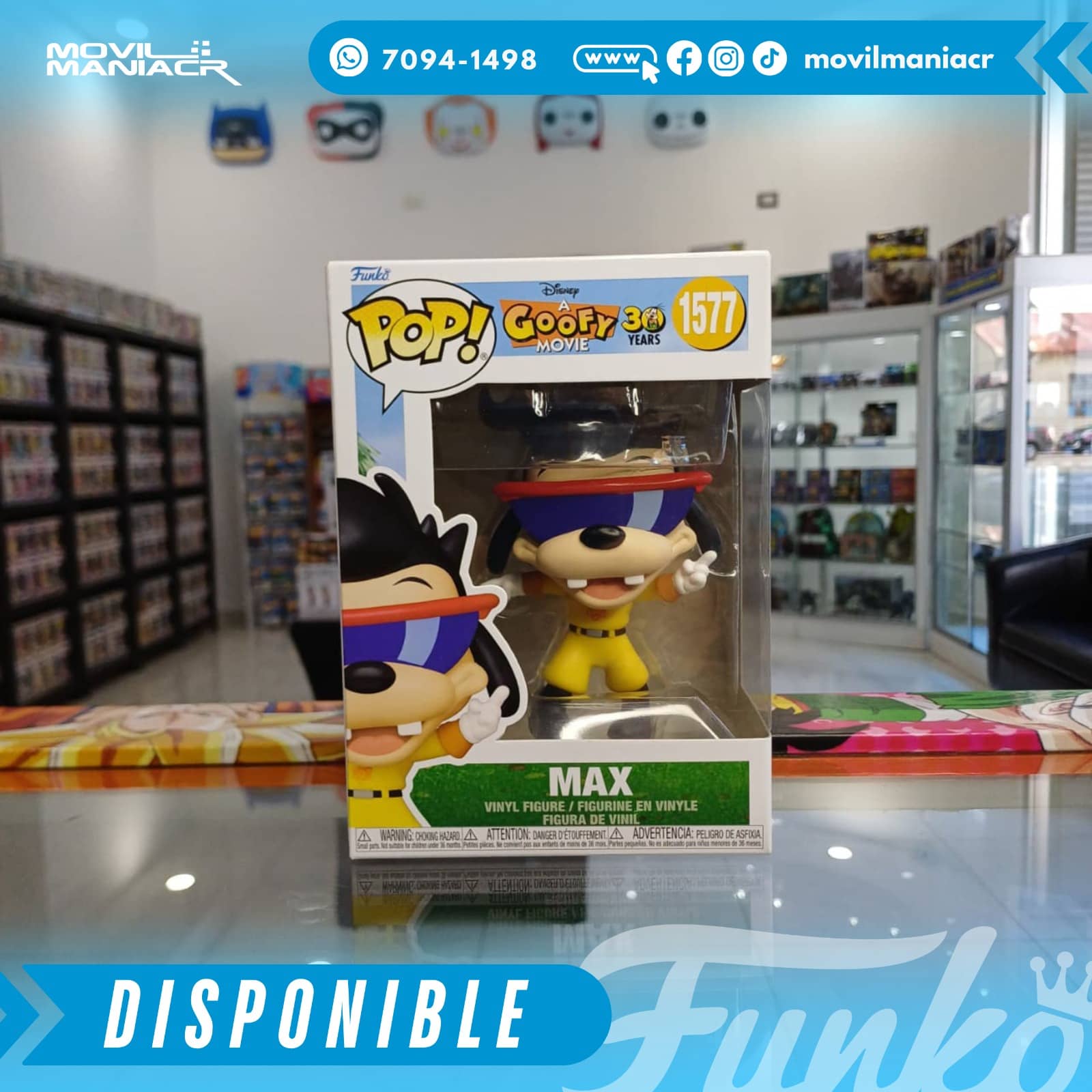 Funko Pop A Goofy Movie 30th Anniversary Max #1577 - (Stock) ¡Disponible Ahora! 2 Funko Pop A Goofy Movie 30th Anniversary Max #1577 - (Stock) ¡Disponible Ahora! - Imagen 2