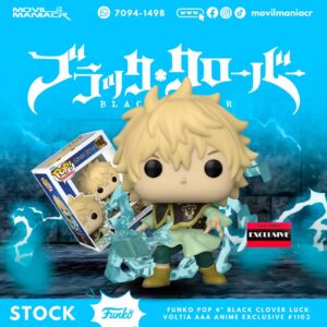Funko Pop Black Clover Luck Voltia Exclusivo #1102 - (Stock) ¡Disponible Ahora!