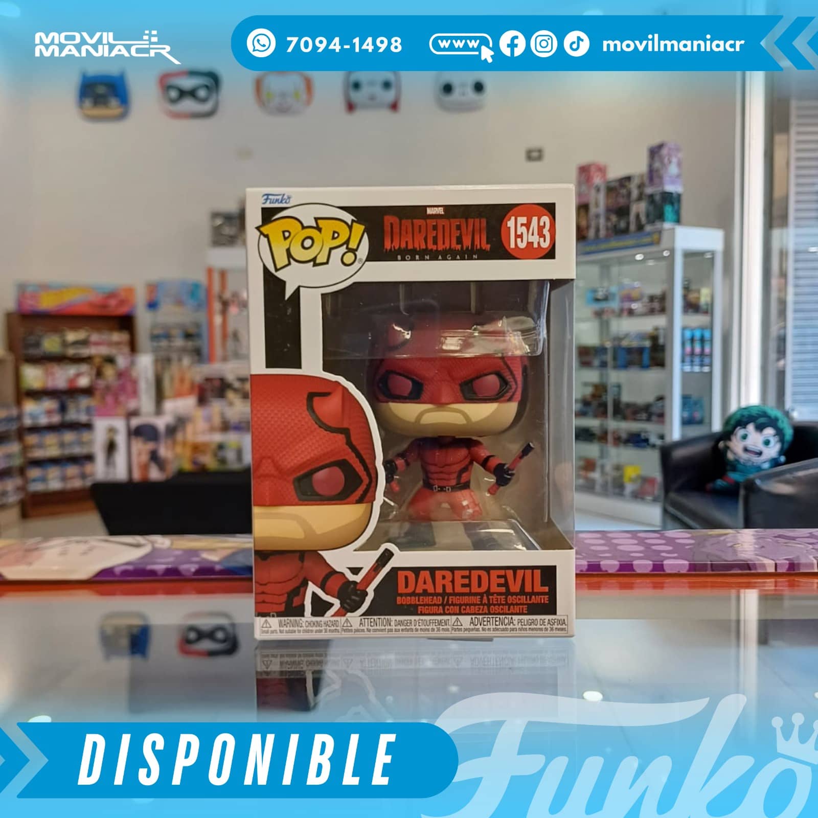 Funko Pop Daredevil: Born Again Daredevil #1543 - (Stock) ¡Disponible Ahora! 2 Funko Pop Daredevil: Born Again Daredevil #1543 - (Stock) ¡Disponible Ahora! - Imagen 2