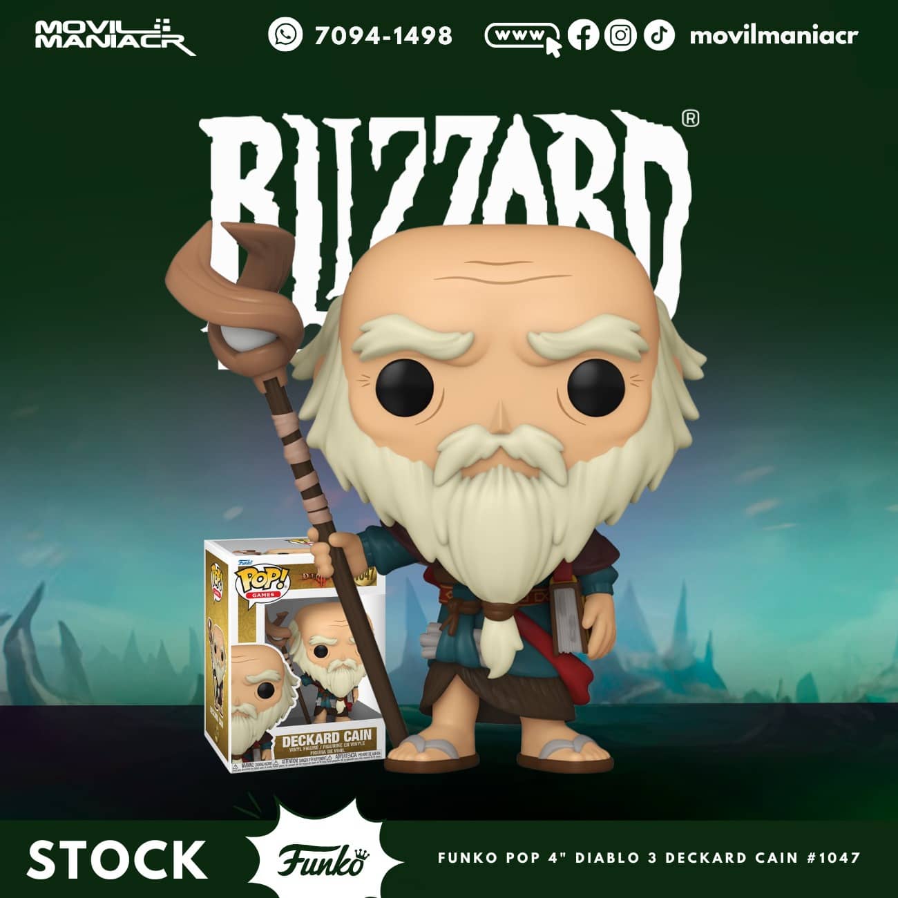 Funko Pop Diablo 3 Deckard Cain #1047 - (Stock) ¡Disponible Ahora! 1 Funko Pop Diablo 3 Deckard Cain #1047 - (Stock) ¡Disponible Ahora!
