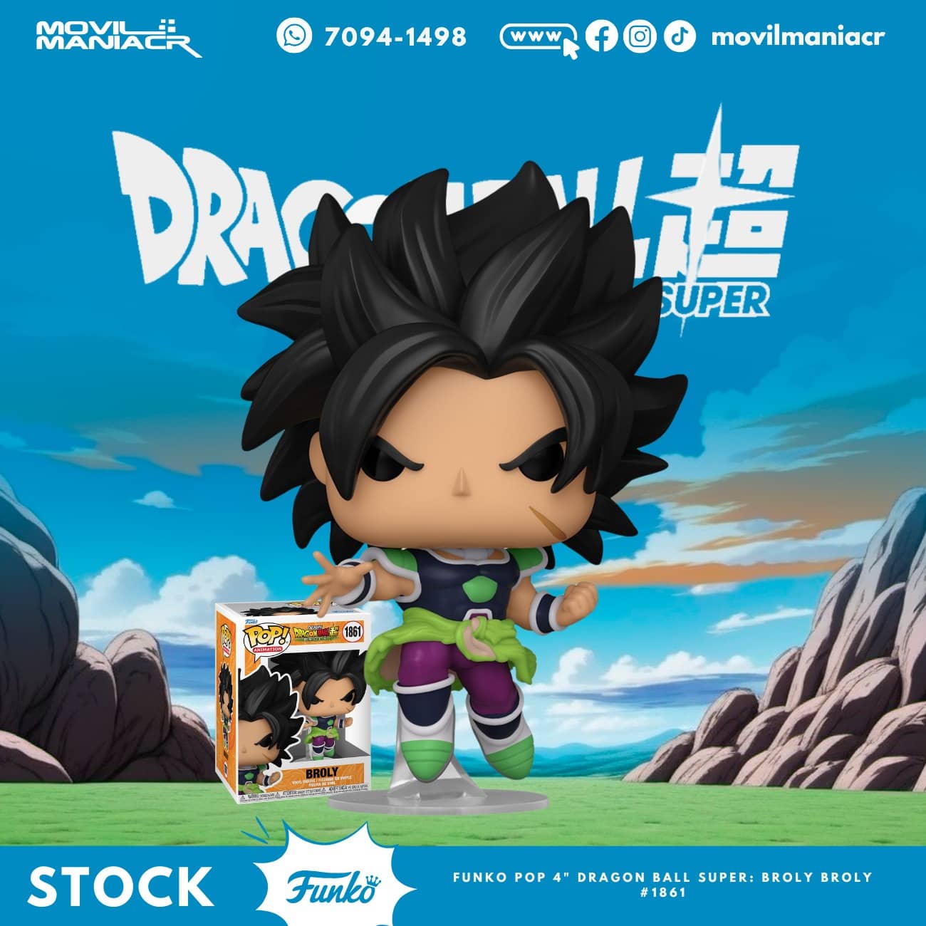 Funko Pop Dragon Ball Super Broly #1861 - (Stock) ¡Disponible Ahora! 1 Funko Pop Dragon Ball Super Broly #1861 - (Stock) ¡Disponible Ahora!