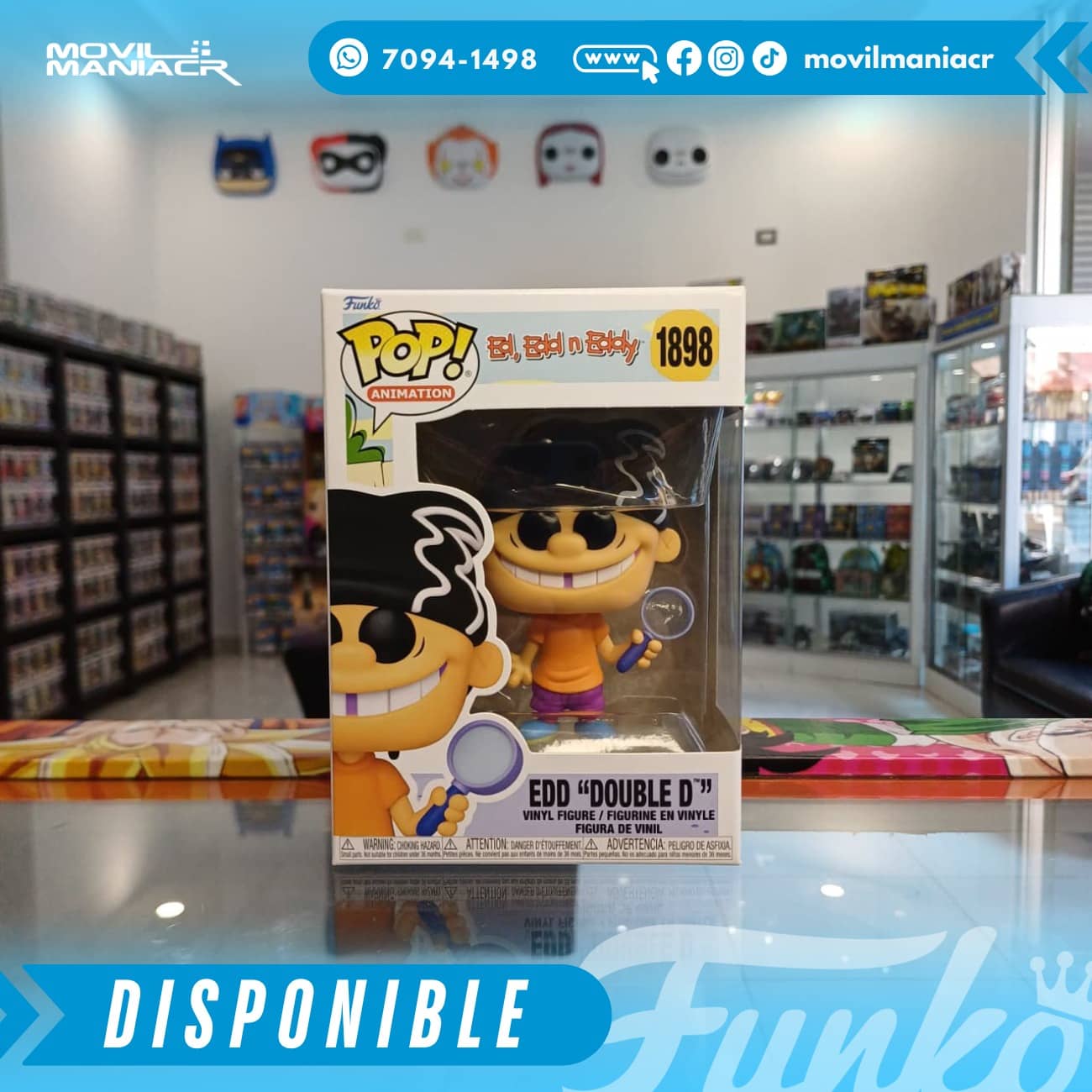 Funko Pop Ed Edd n Eddy Edd "Double D" #1898 - (Stock) ¡Disponible Ahora! 2 Funko Pop Ed Edd n Eddy Edd "Double D" #1898 - (Stock) ¡Disponible Ahora! - Imagen 2