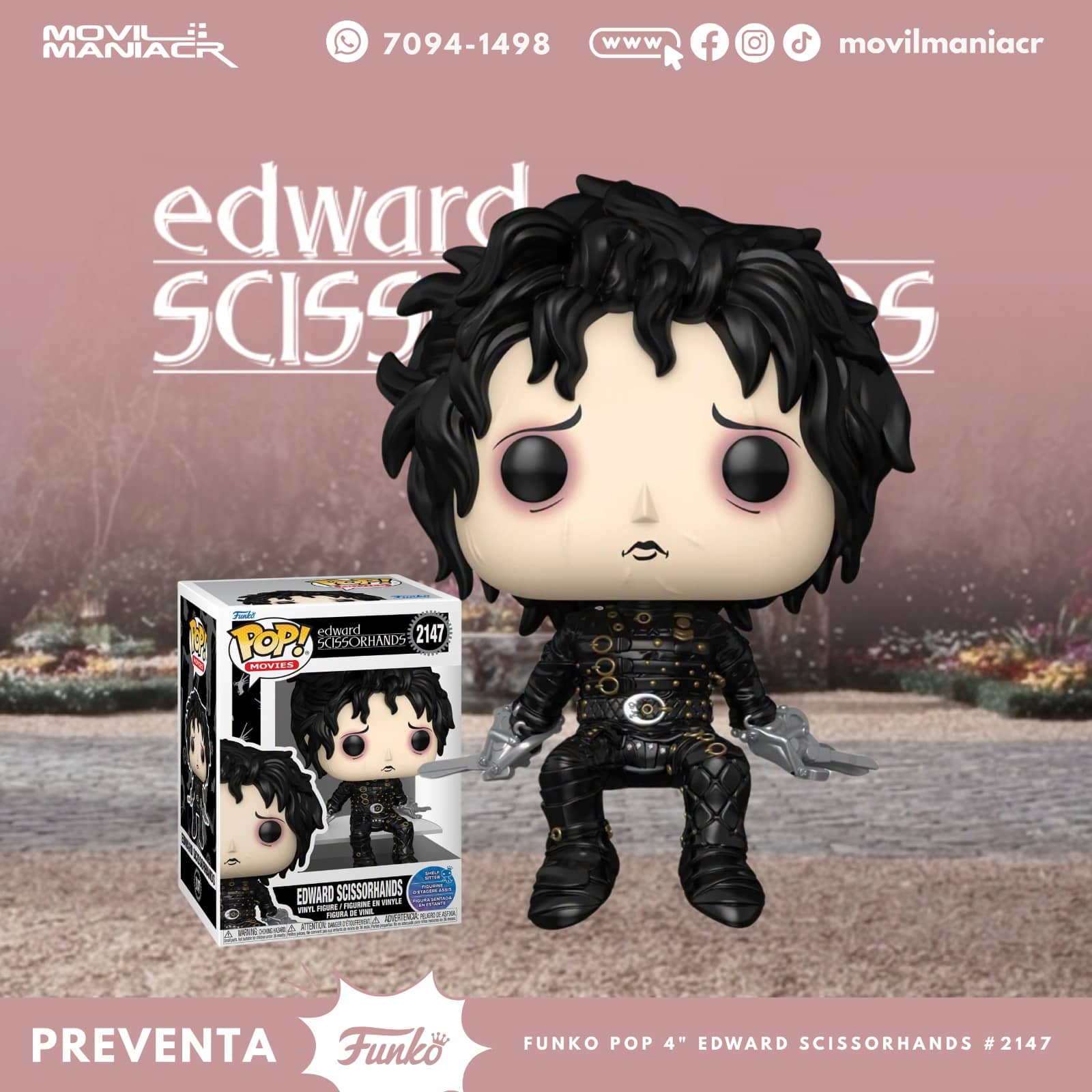 Funko Pop Edward Scissorhands #2147 - (Preventa) ¡Reserva Ahora! 1 Funko Pop Edward Scissorhands #2147 - (Preventa) ¡Reserva Ahora!
