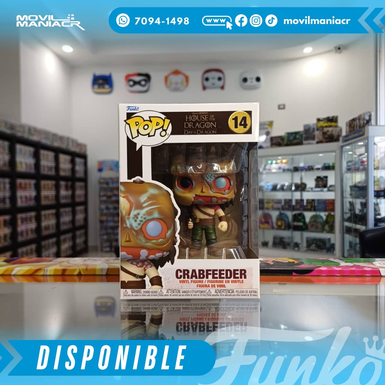 Funko Pop House of the Dragon Crabfeeder #14 - (Stock) ¡Disponible Ahora! 2 Funko Pop House of the Dragon Crabfeeder #14 - (Stock) ¡Disponible Ahora! - Imagen 2