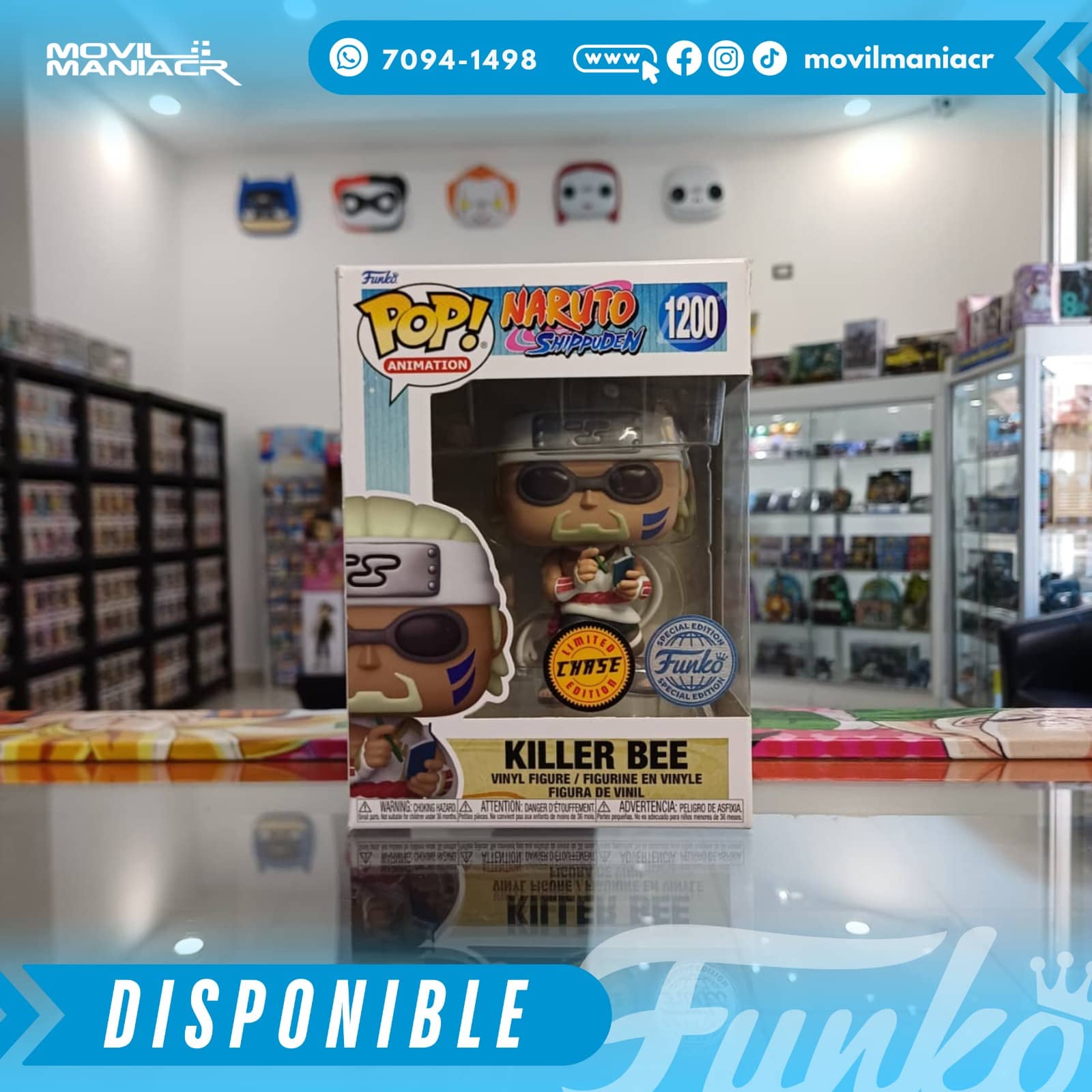 Funko Pop Naruto Shippuden Killer Bee CHASE Special Edition #1200 - (Stock) ¡Disponible Ahora! 2 Funko Pop Naruto Shippuden Killer Bee CHASE Special Edition #1200 - (Stock) ¡Disponible Ahora! - Imagen 2