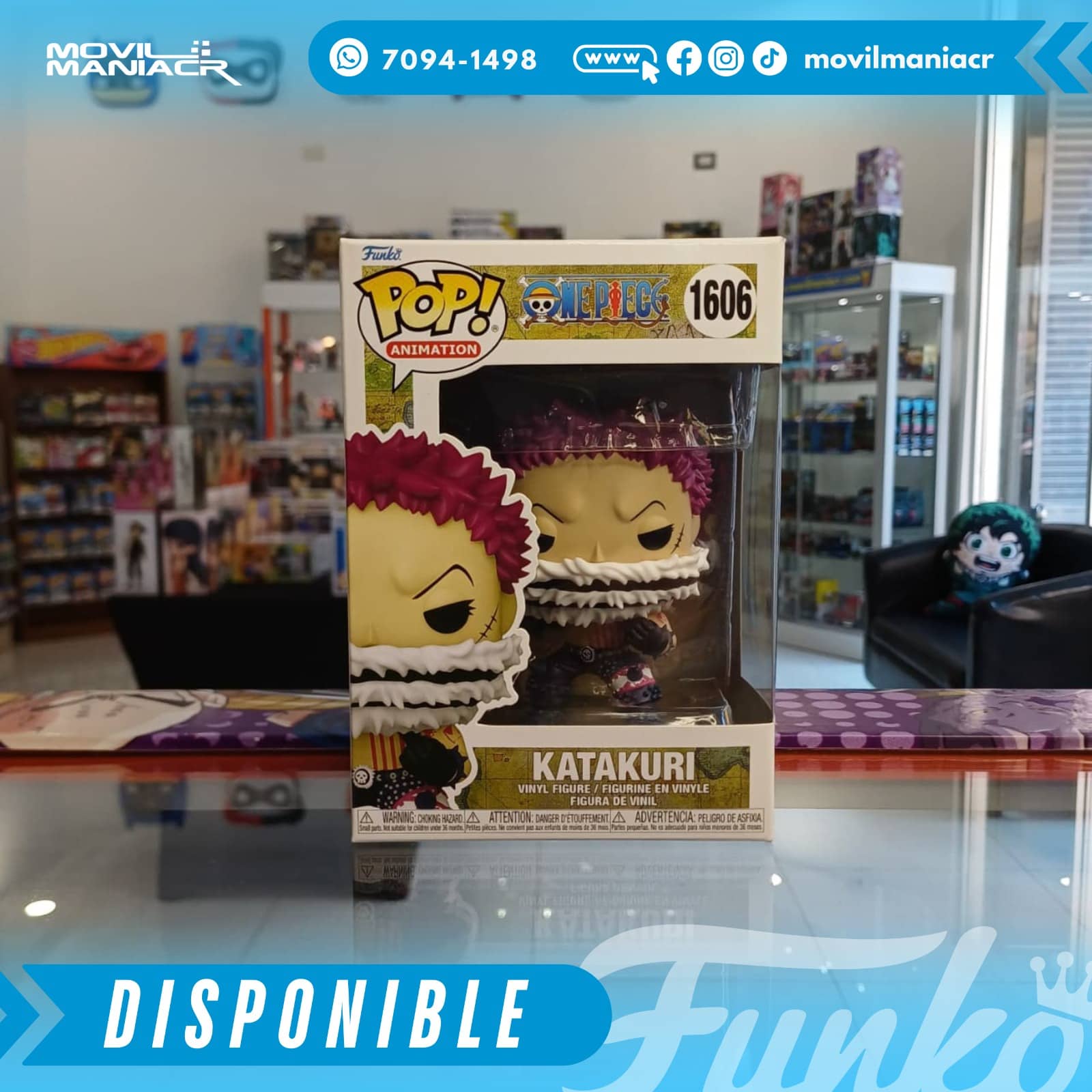 Funko Pop One Piece Katakuri #1606 - (Stock) ¡Disponible Ahora! 2 Funko Pop One Piece Katakuri #1606 - (Stock) ¡Disponible Ahora!