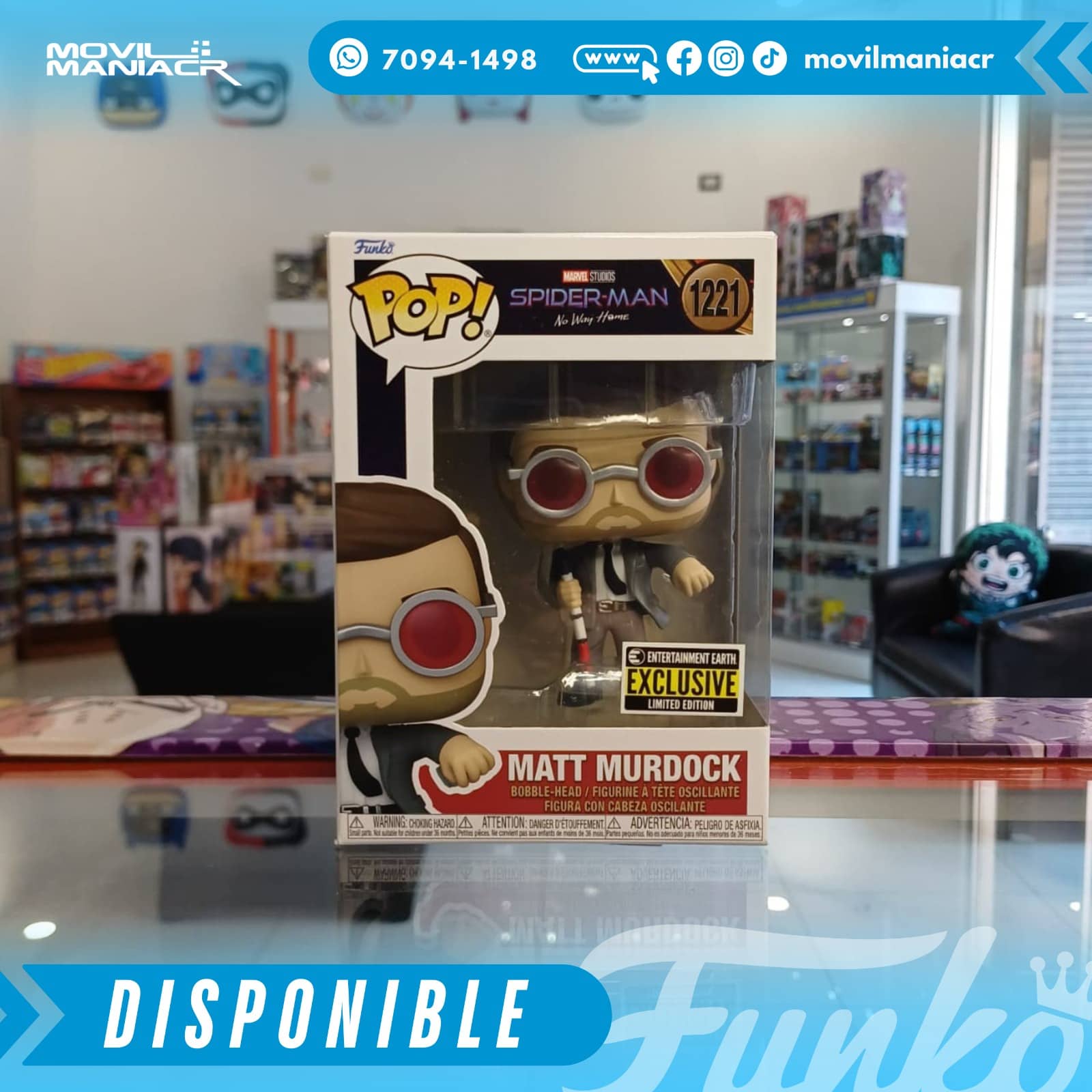 Funko Pop Spider-Man Matt Murdock Exclusivo #1221 - (Stock) ¡Disponible Ahora! 2 Funko Pop Spider-Man Matt Murdock Exclusivo #1221 - (Stock) ¡Disponible Ahora! - Imagen 2