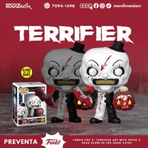 Funko Pop Terrifier Art w Steve's Head GITD #2169 - (Preventa) ¡Reserva Ahora!