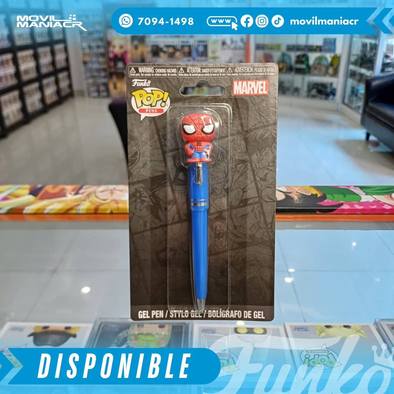 Lapicero Funko Pop Spider-Man - (Stock) ¡Disponible Ahora! 2 Lapicero Funko Pop Spider-Man - (Stock) ¡Disponible Ahora! - Imagen 2