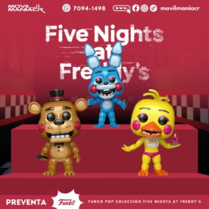 Colección 3 Funko Pop Five Nights At Freddy's - (Preventa) ¡Reserva Ahora!