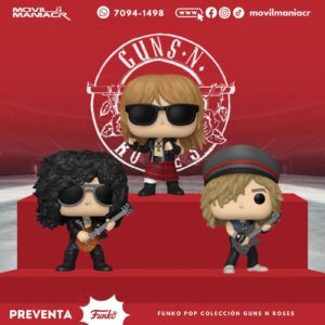 Colección 3 Funko Pop Guns N' Roses