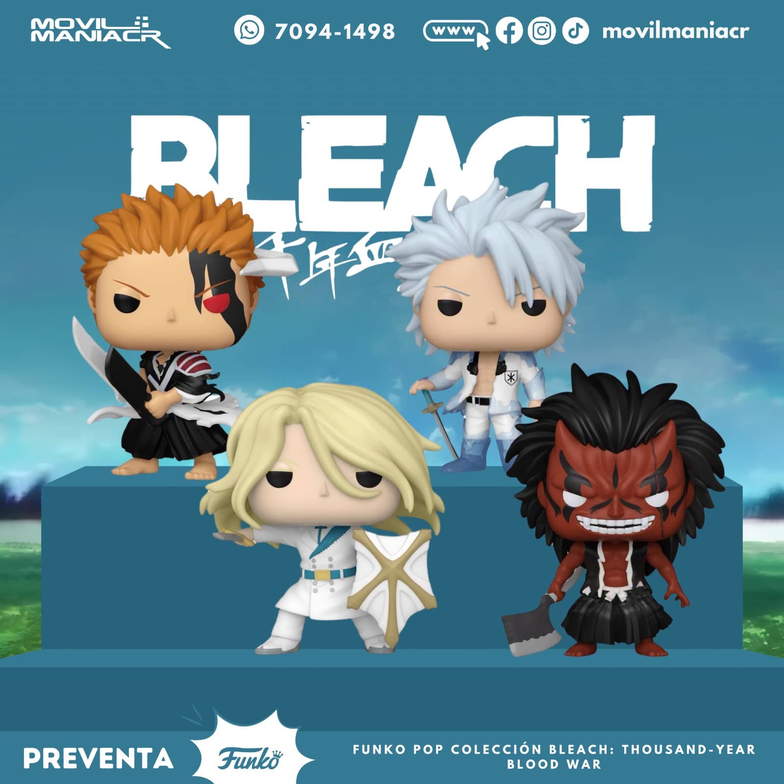 Colección 4 Funko Pop Bleach: Thousand Year Blood War - (Preventa) ¡Reserva Ahora! 1 Colección 4 Funko Pop Bleach Thousand Year Blood War - (Preventa) ¡Reserva Ahora!