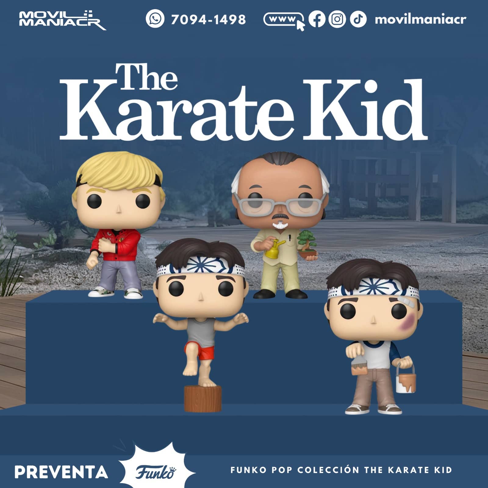 Colección 4 Funko Pop Karate Kid - (Preventa) ¡Reserva Ahora! 1 Colección 4 Funko Pop Karate Kid - (Preventa) ¡Reserva Ahora!
