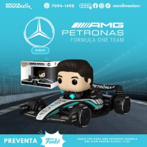 Funko Pop Formula 1 AMG Petronas George Russell Rides #159 - (Preventa) ¡Reserva Ahora!