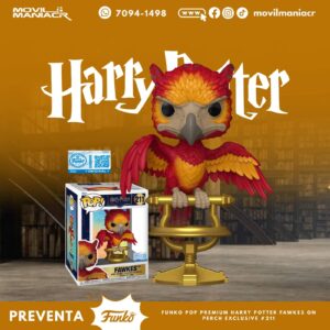 Funko Pop Harry Potter Fawkes on Perch Exclusivo Premium #211 - (Preventa) ¡Reserva Ahora!