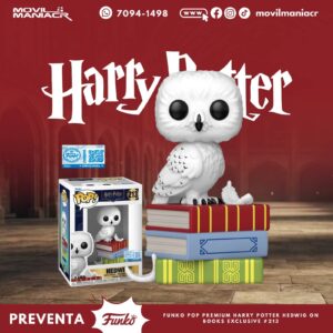 Funko Pop Harry Potter Hedwig on Books Exclusivo Premium #213 - (Preventa) ¡Reserva Ahora!