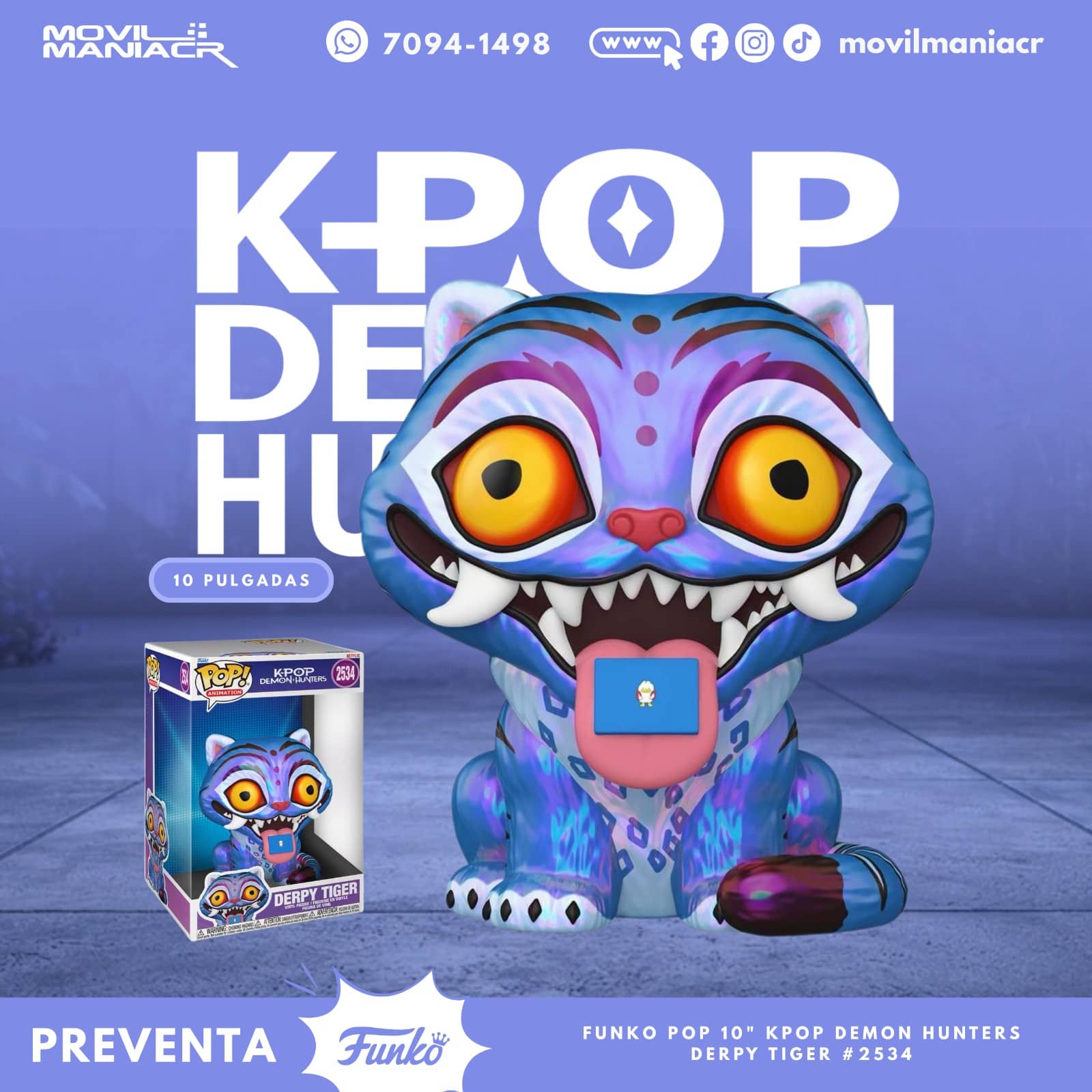 Funko Pop K-Pop Demon Hunters Derpy 10Pulgadas #2534 - (Preventa) ¡Reserva Ahora! 1 Funko Pop K-Pop Demon Hunters Derpy 10Pulgadas #2534 - (Preventa) ¡Reserva Ahora!