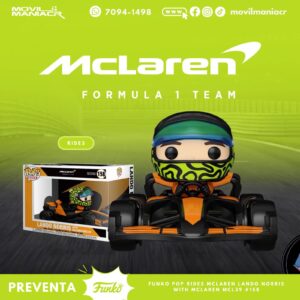 Funko Pop Rides Formula 1 McLaren Lando Morris Rides #158 - (Preventa) ¡Reserva Ahora!