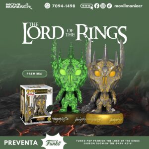 Funko Pop The Lord of the Rings Sauron GITD Premium #1807 - (Preventa) ¡Reserva Ahora!